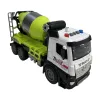 White and black-edged toy cement mixer truck, children's educational engineering vehicle Item Picture